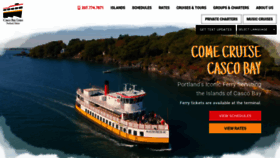 What Cascobaylines.com website looked like in 2019 (4 years ago)