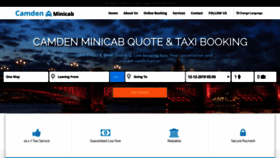 What Cheapcamdenminicab.co.uk website looked like in 2019 (4 years ago)