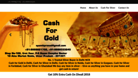 What Cashforsilver.co.in website looked like in 2019 (4 years ago)