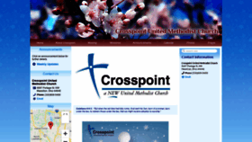 What Crosspointumc.org website looked like in 2019 (4 years ago)