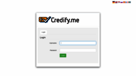 What Credify.me website looked like in 2019 (4 years ago)
