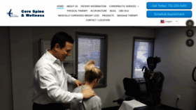 What Corespineandwellness.com website looked like in 2019 (6 years ago)