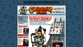 What Caricaturist4hire.com website looked like in 2019 (4 years ago)