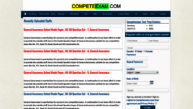 What Competeexam.com website looked like in 2019 (4 years ago)
