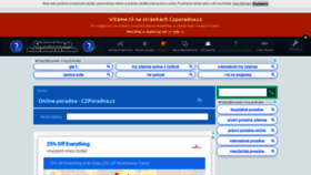 What Czporadna.cz website looked like in 2019 (4 years ago)
