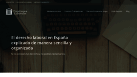 What Cuestioneslaborales.es website looked like in 2019 (4 years ago)