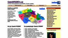 What Czechpointy.cz website looked like in 2019 (4 years ago)