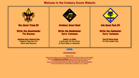 What Cranburyscouts.org website looked like in 2019 (4 years ago)