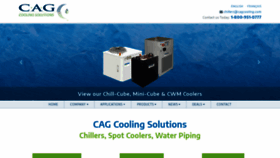 What Cagcooling.com website looked like in 2019 (4 years ago)