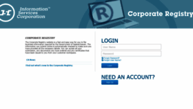 What Corporateregistry.isc.ca website looked like in 2019 (4 years ago)