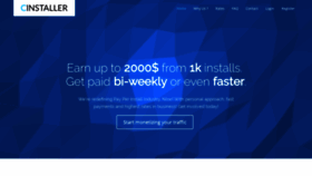 What Cinstaller.com website looked like in 2019 (4 years ago)