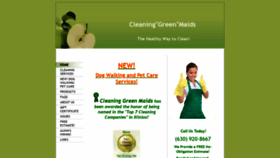 What Cleaninggreenmaids.com website looked like in 2019 (4 years ago)