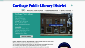 What Carthagepubliclibrary.com website looked like in 2019 (4 years ago)