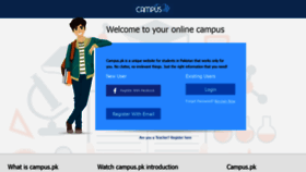 What Campus.pk website looked like in 2019 (4 years ago)