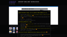 What Crisponlineservices.com website looked like in 2019 (4 years ago)