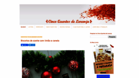 What Cincoquartosdelaranja.com website looked like in 2019 (4 years ago)