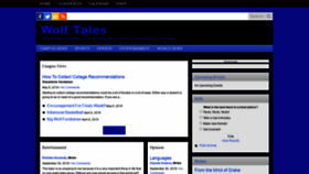What Colinwolftales.com website looked like in 2019 (5 years ago)