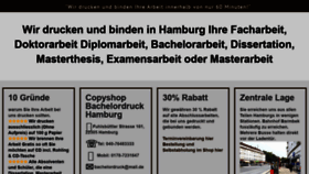 What Copyshop-bachelordruck.hamburg website looked like in 2019 (4 years ago)