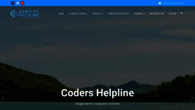 What Codershelpline.com website looked like in 2019 (4 years ago)