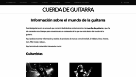What Cuerdadeguitarra.com website looked like in 2019 (4 years ago)
