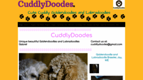 What Cuddlydoodes.com website looked like in 2019 (4 years ago)
