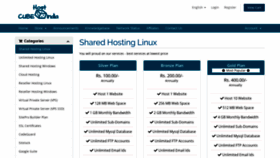 What Cubehostindia.com website looked like in 2019 (4 years ago)