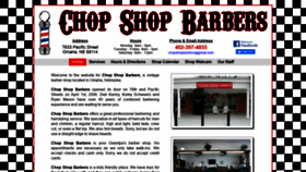 What Chopshopbarbers.com website looked like in 2019 (4 years ago)