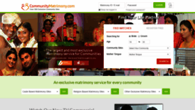 What Communitymatrimony.com website looked like in 2019 (4 years ago)