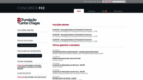 What Concursosfcc.com.br website looked like in 2019 (4 years ago)