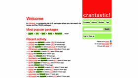 What Crantastic.org website looked like in 2019 (4 years ago)