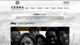 What Cedraspecialty.com website looked like in 2019 (4 years ago)