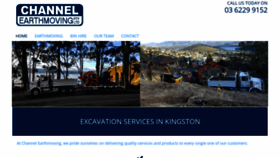 What Channelearthmoving.com.au website looked like in 2019 (5 years ago)