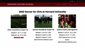 What Crimsonsoccer.us website looked like in 2019 (4 years ago)