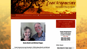 What Coastacupuncture.com website looked like in 2019 (4 years ago)
