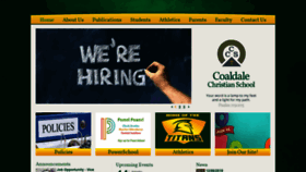 What Coaldalechristianschool.com website looked like in 2019 (4 years ago)