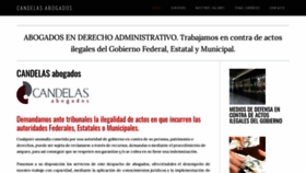 What Candelas-abogados.com website looked like in 2019 (4 years ago)
