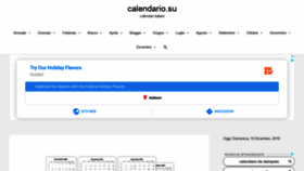 What Calendario.su website looked like in 2019 (4 years ago)