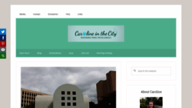 What Carolineinthecityblog.com website looked like in 2019 (4 years ago)