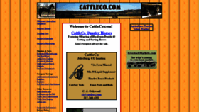 What Cattleco.com website looked like in 2019 (4 years ago)