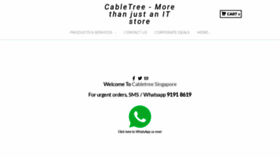 What Cabletree.com.sg website looked like in 2019 (4 years ago)