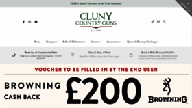 What Clunyguns.co.uk website looked like in 2019 (4 years ago)