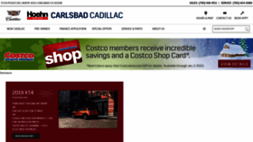 What Cadillaccarlsbad.com website looked like in 2019 (4 years ago)