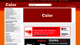What Calor.ro website looked like in 2019 (4 years ago)
