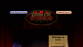 What Curtaincallstudios.com website looked like in 2019 (6 years ago)
