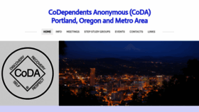 What Coda-pdx.org website looked like in 2019 (4 years ago)