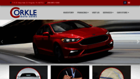What Corkleauto.com website looked like in 2019 (6 years ago)
