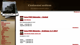 What Cestovanisvetem.cz website looked like in 2019 (4 years ago)
