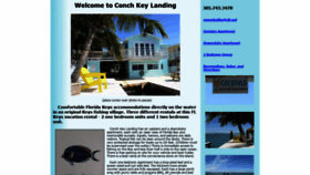 What Conchkeylanding.com website looked like in 2019 (4 years ago)