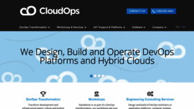 What Cloudops.com website looked like in 2019 (5 years ago)