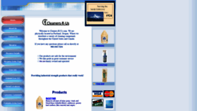 What Cleaners-r-us.com website looked like in 2019 (4 years ago)